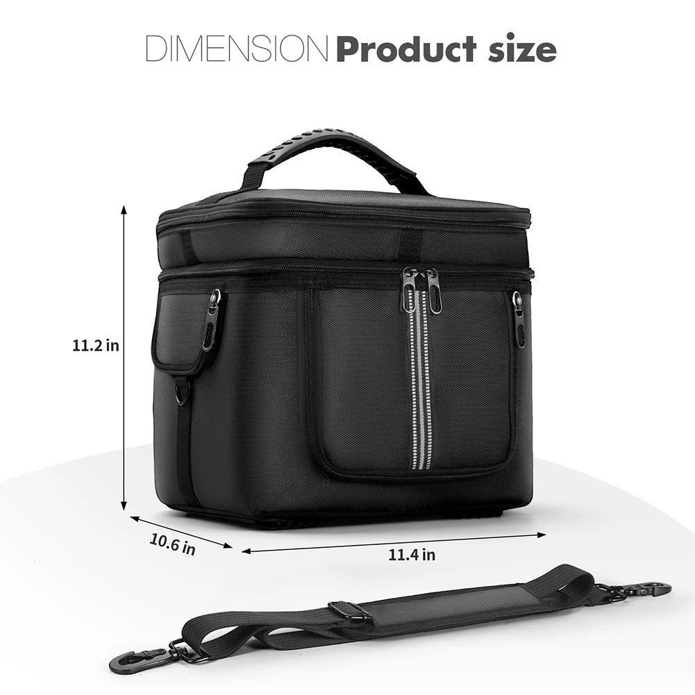 Portable Power Station Bag Waterproof Protective Case with Shoulder Strap & Handle for Ecoflow River 2 Pro & Ecoflow River 2 Max